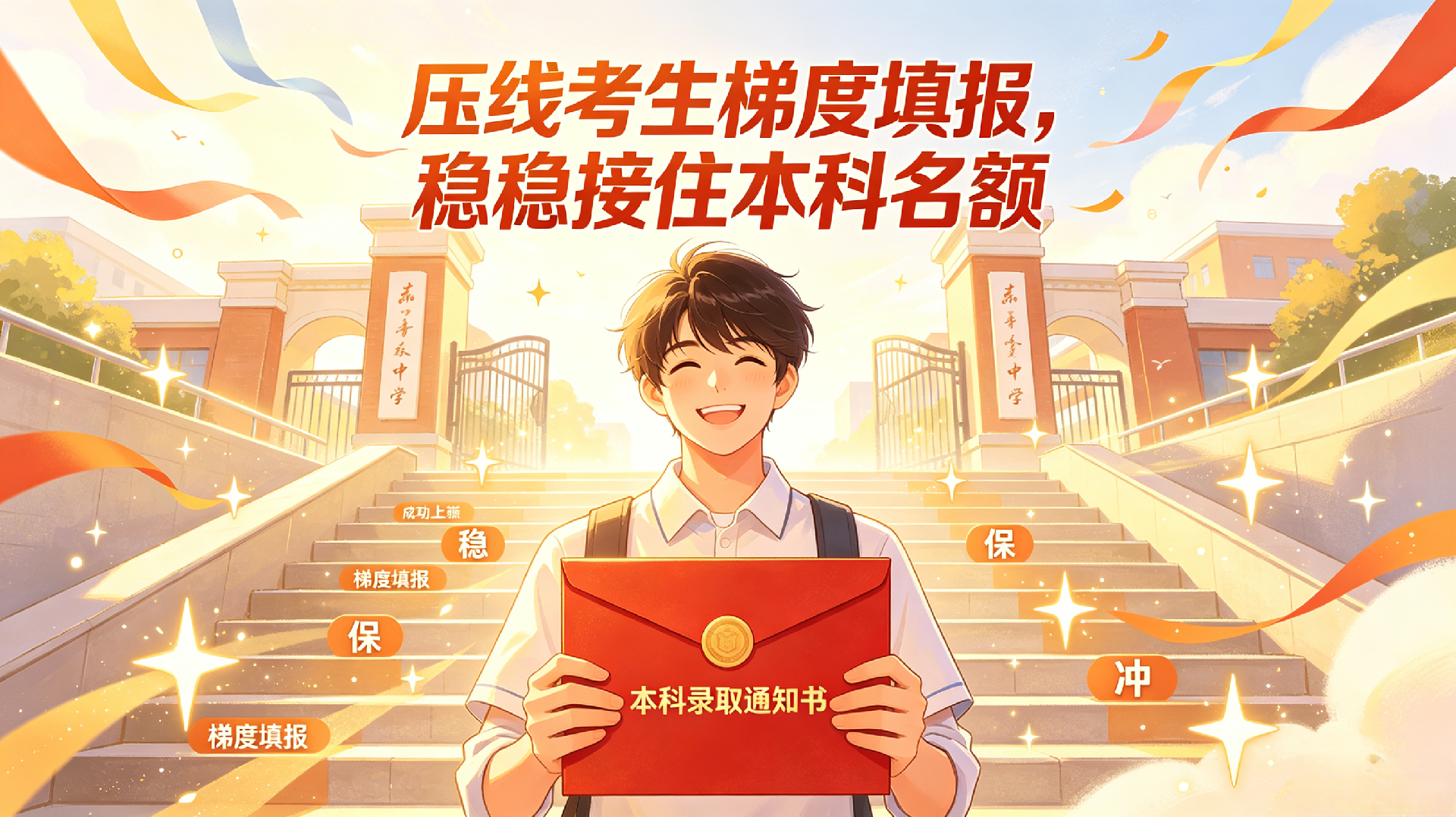 压线考生梯度填报，稳稳接住本科名额